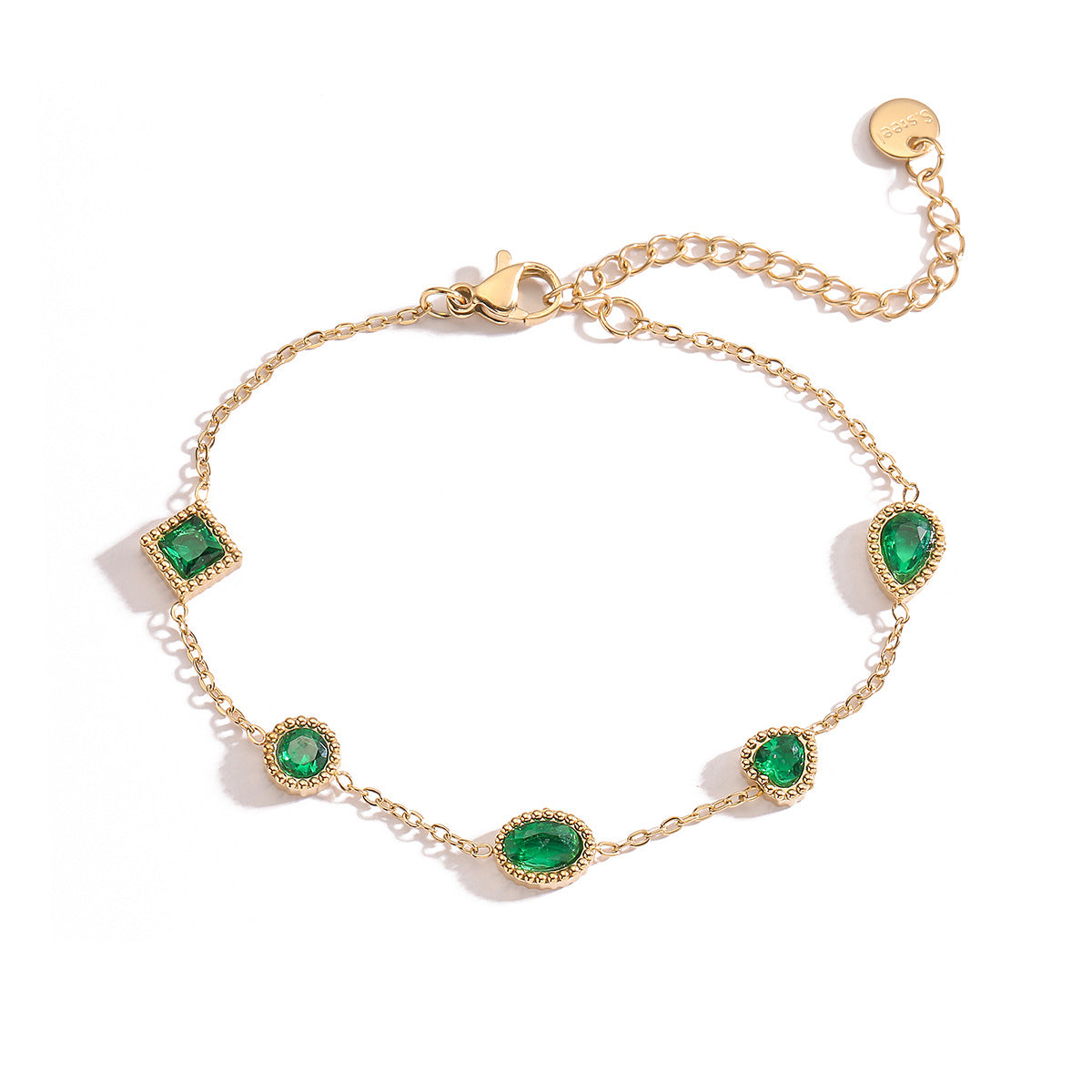 Elegant Emerald Bracelet