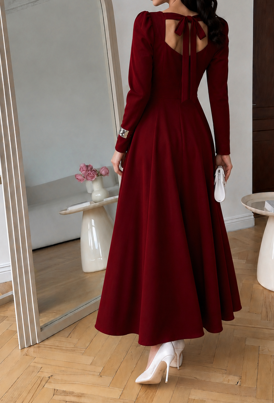 Long Sleeve Summer Party Dress