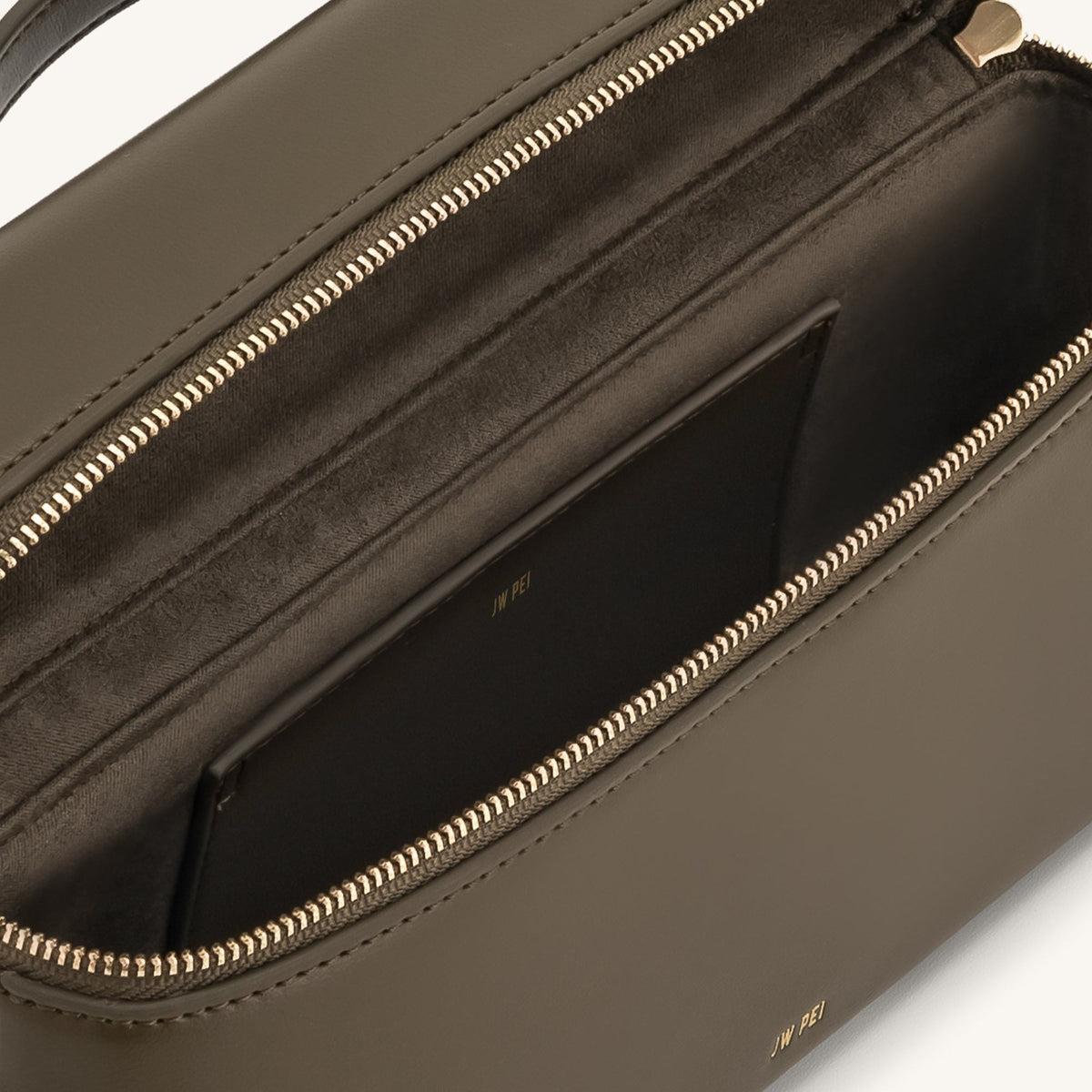 Givera – Elegant Vegan Top-Handle Bag in Dark Olive, Stylish & Practical