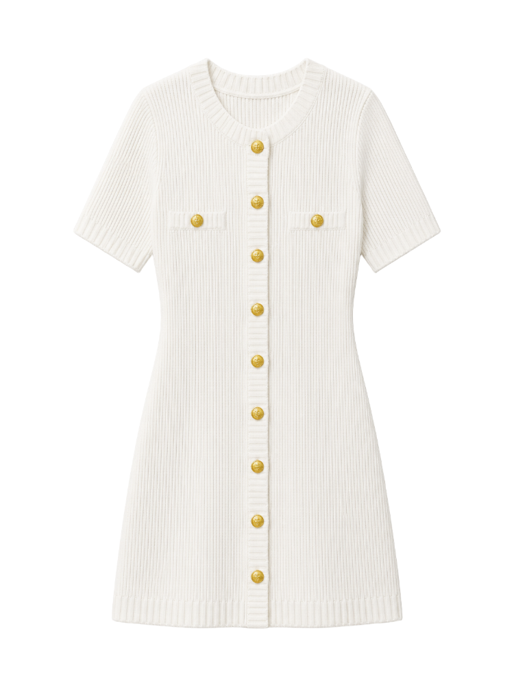 Ribbed Knit Mini Dress – Vera