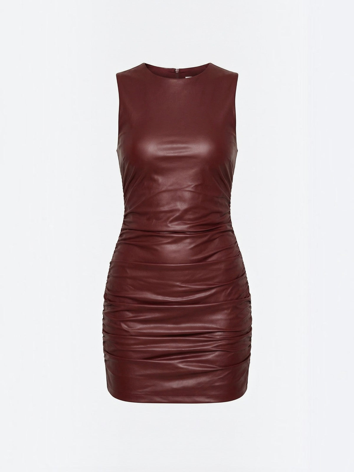 Bernice Minikleid in glänzender Lederoptik