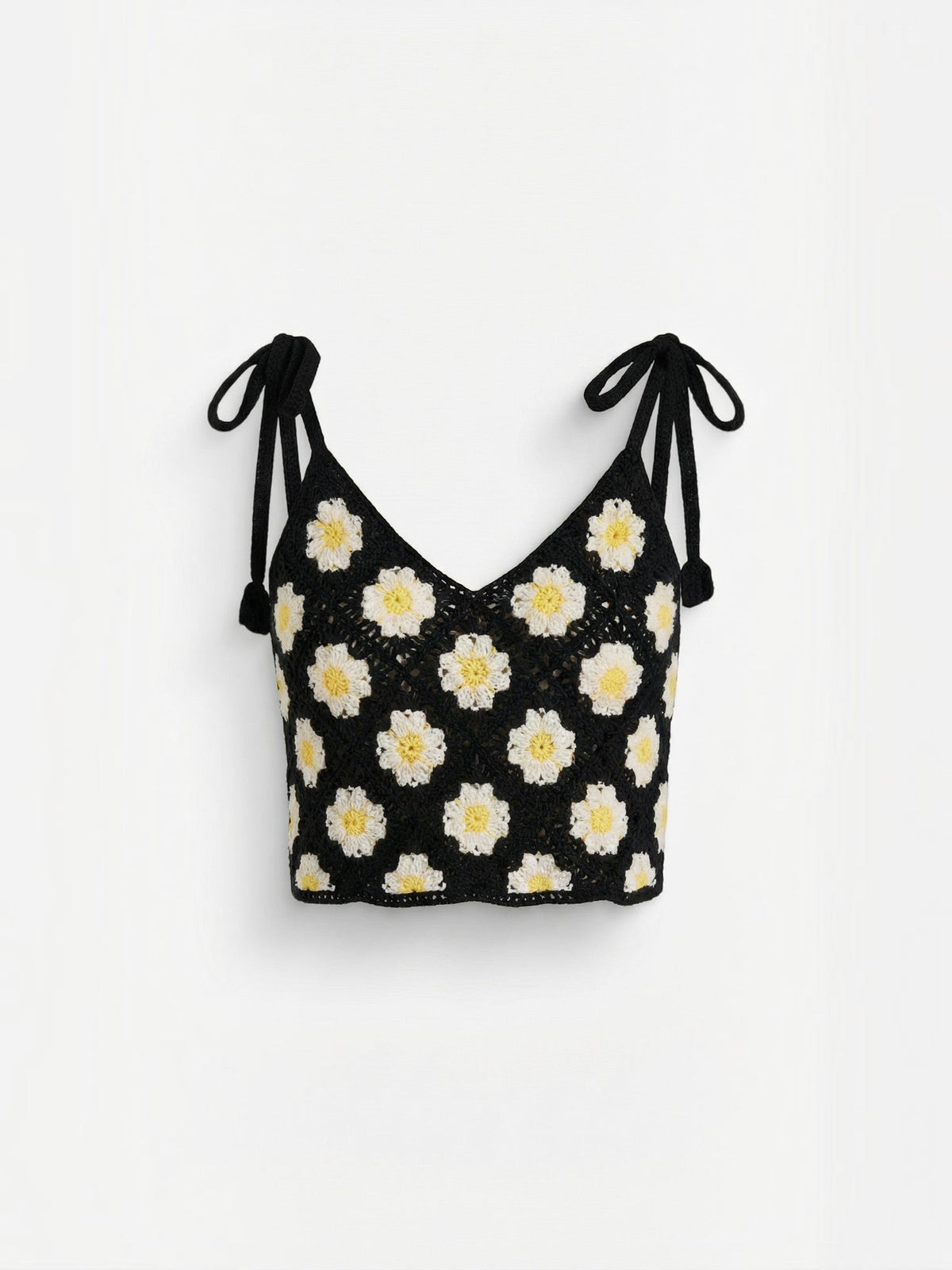 Gretchen Häkel-Top mit Blumenprint