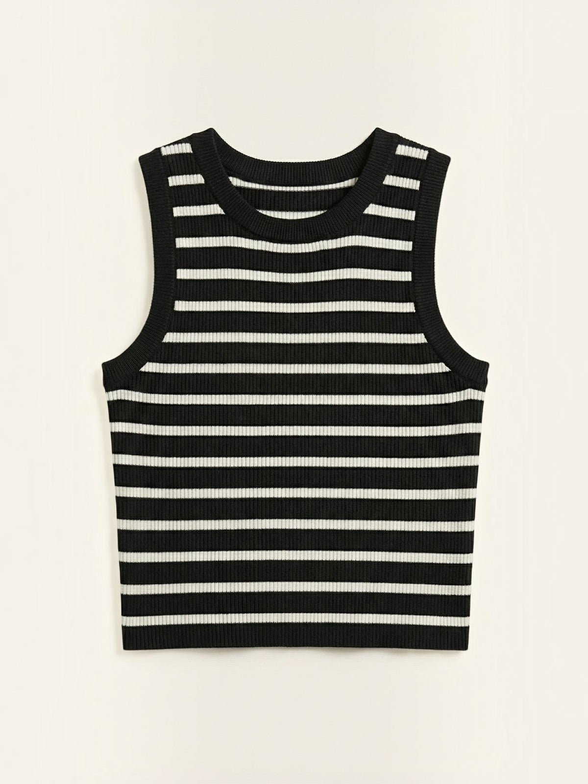 Heloise Strick-Crop-Top mit Streifenmuster