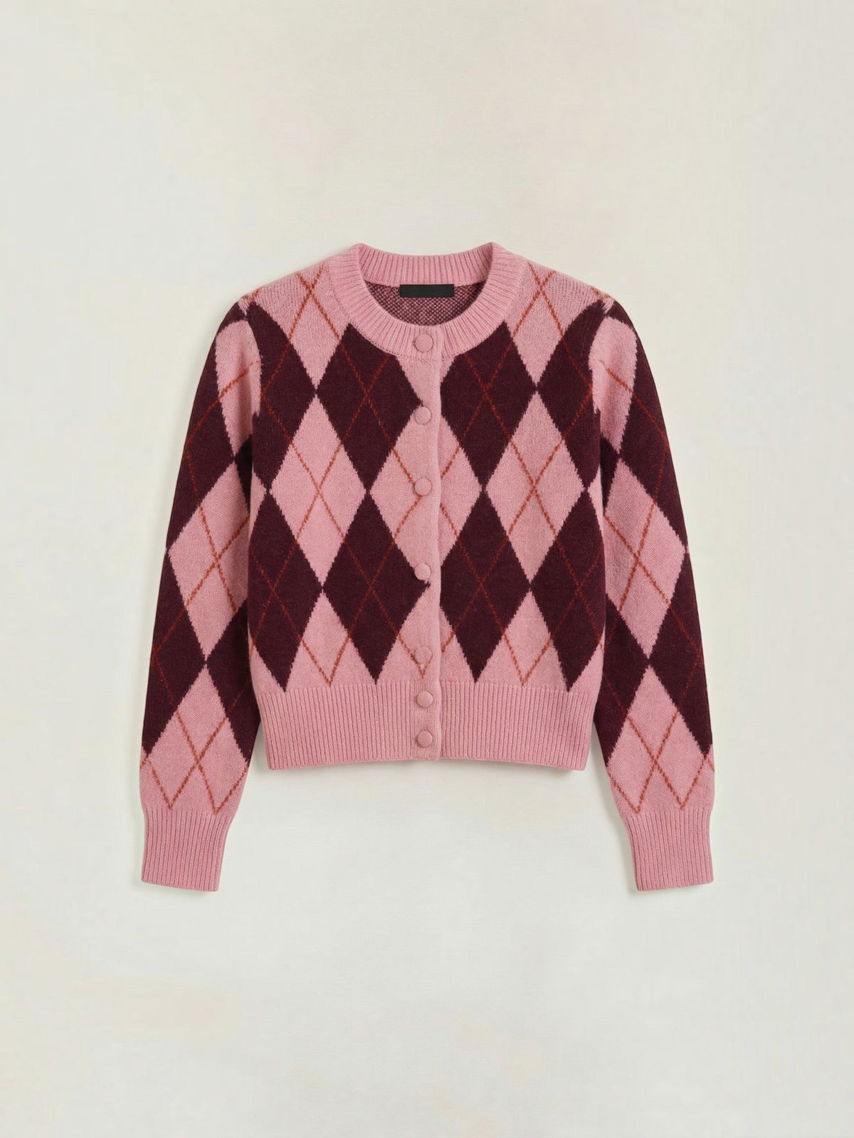 Melody Strickjacke mit Rautenmuster