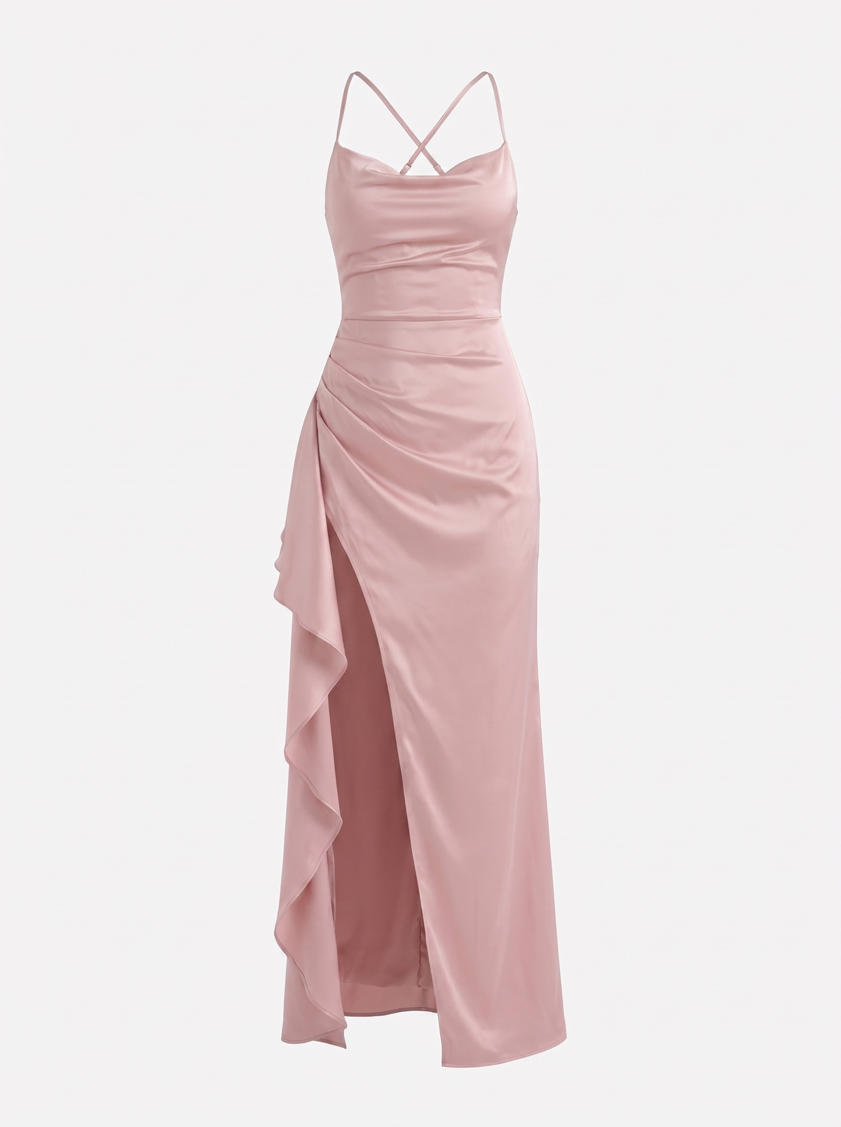 Rhiannon Seidiges Maxi-Slipkleid