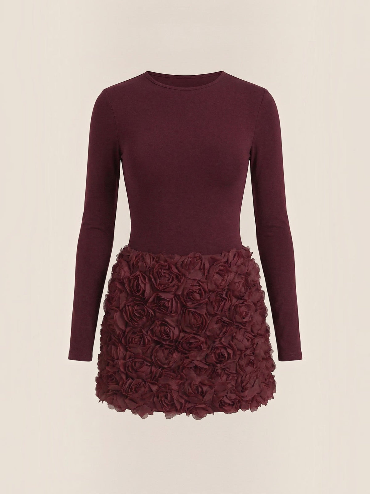 Tonya Mini-Kleid mit Rosentextur