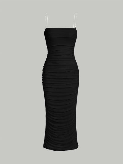 Women's Mesh Slim Sleeveless Dress