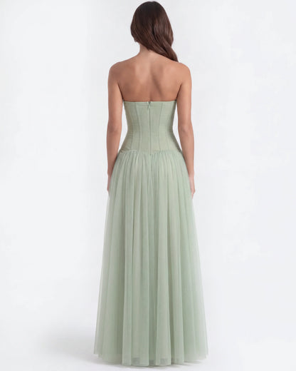 ARABELLA | Trägerloses Korsett-Maxikleid