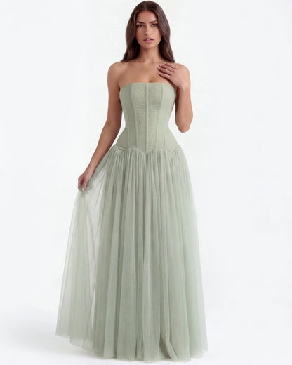 ARABELLA | Trägerloses Korsett-Maxikleid