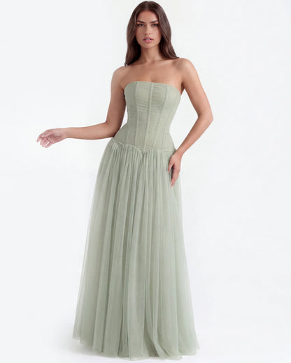 ARABELLA | Trägerloses Korsett-Maxikleid