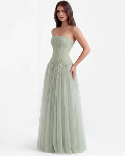 ARABELLA | Trägerloses Korsett-Maxikleid