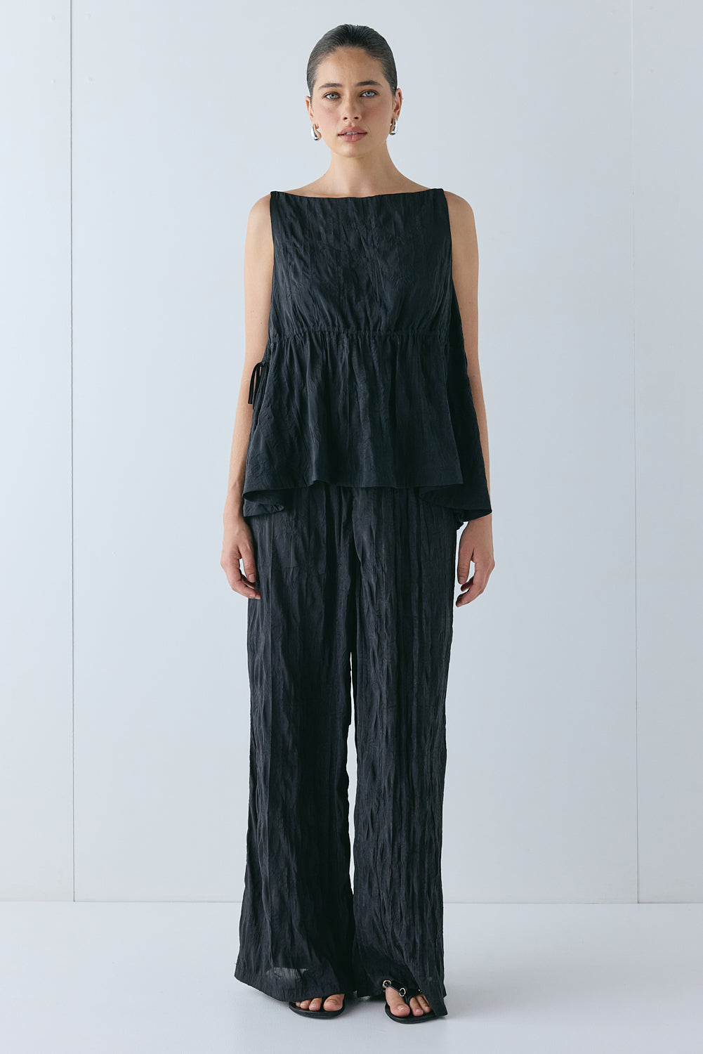 Indi Top Crinkle Black
