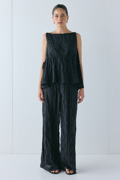 Indi Top Crinkle Black