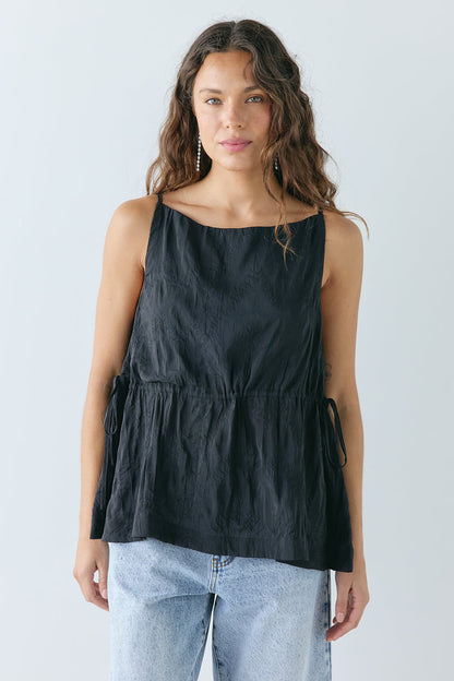 Indi Top Crinkle Black