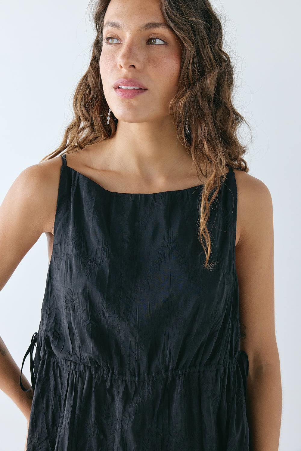 Indi Top Crinkle Black