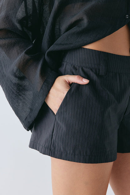 Levy Shorts Black Stripe