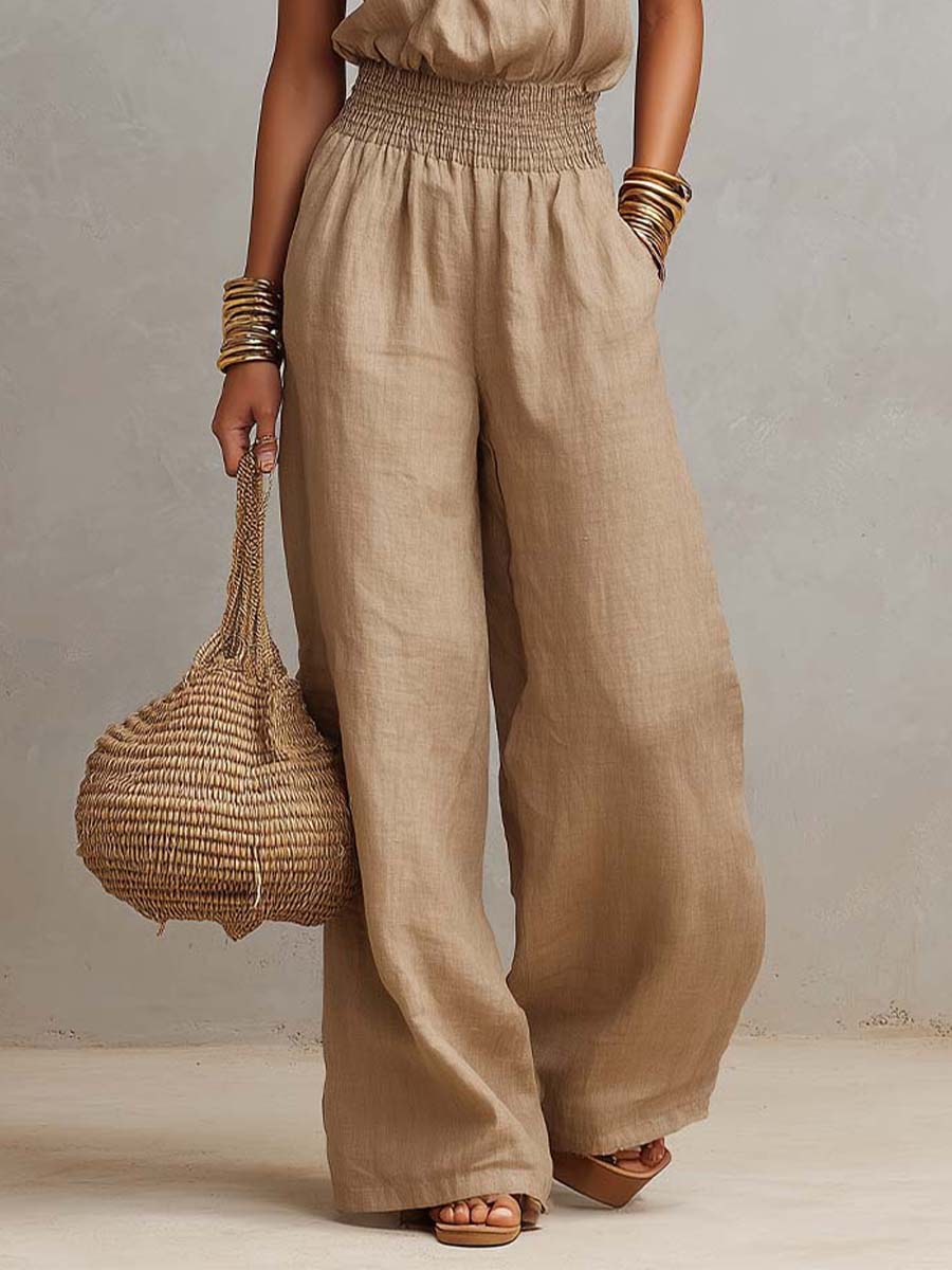 WANDA | Jumpsuit mit Neckholder und Weitem Bein