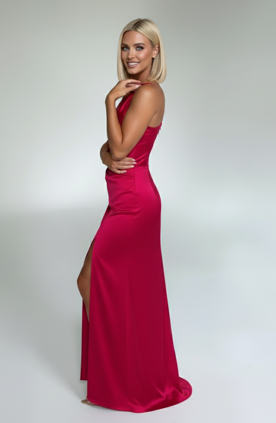 SARA | Elegantes One-Shoulder Maxikleid