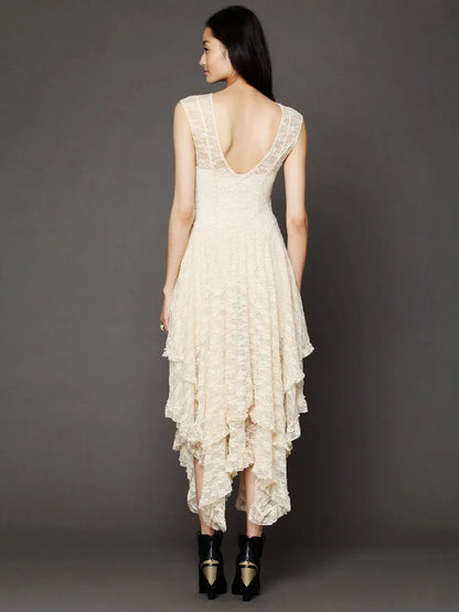 Women's Black Lace Maxi Dress