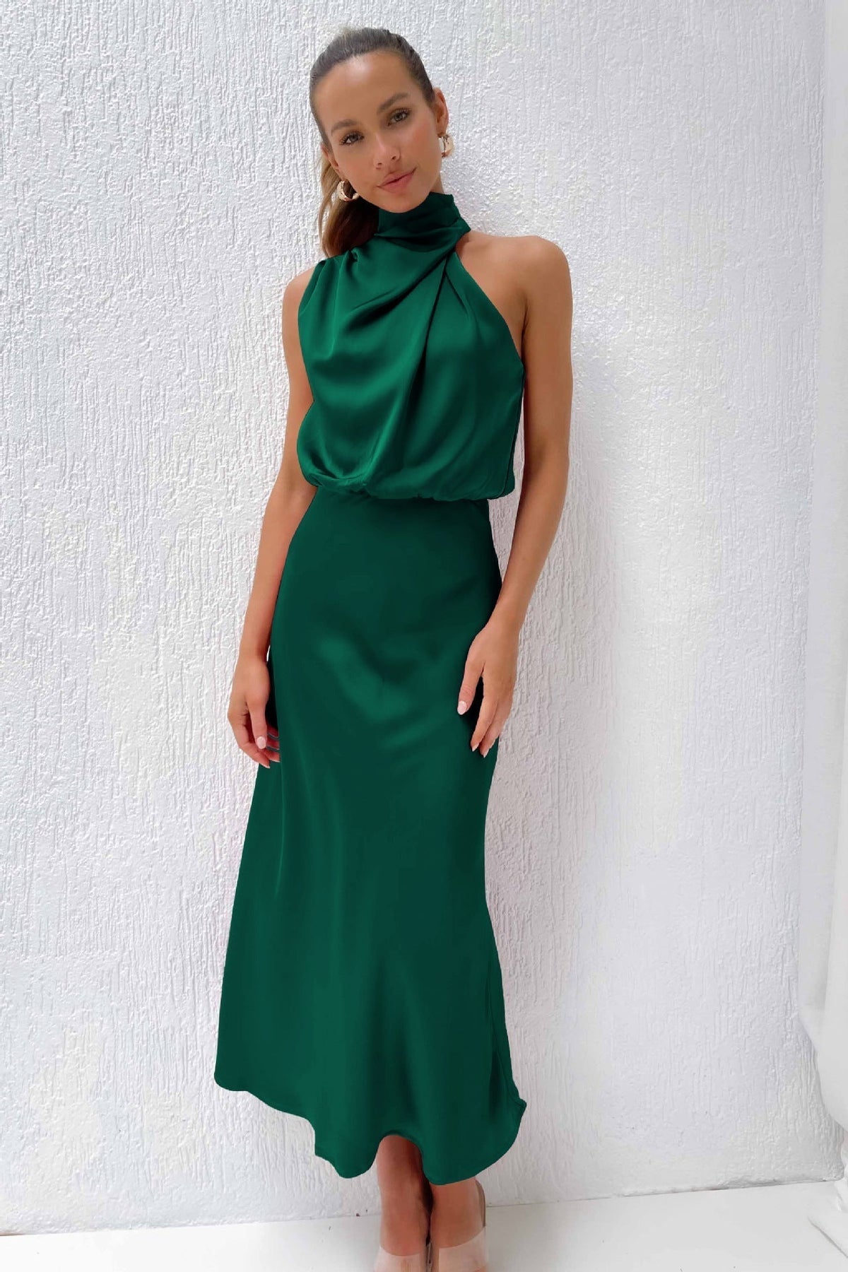 LARA | SATIN KLEID