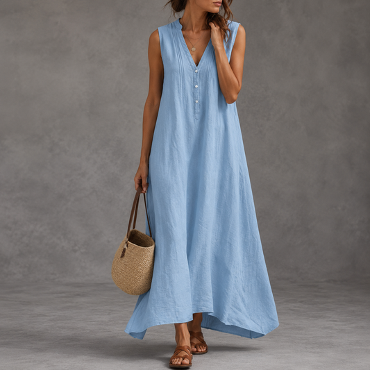 Cynthia - Casual V-Neck Maxi Dress
