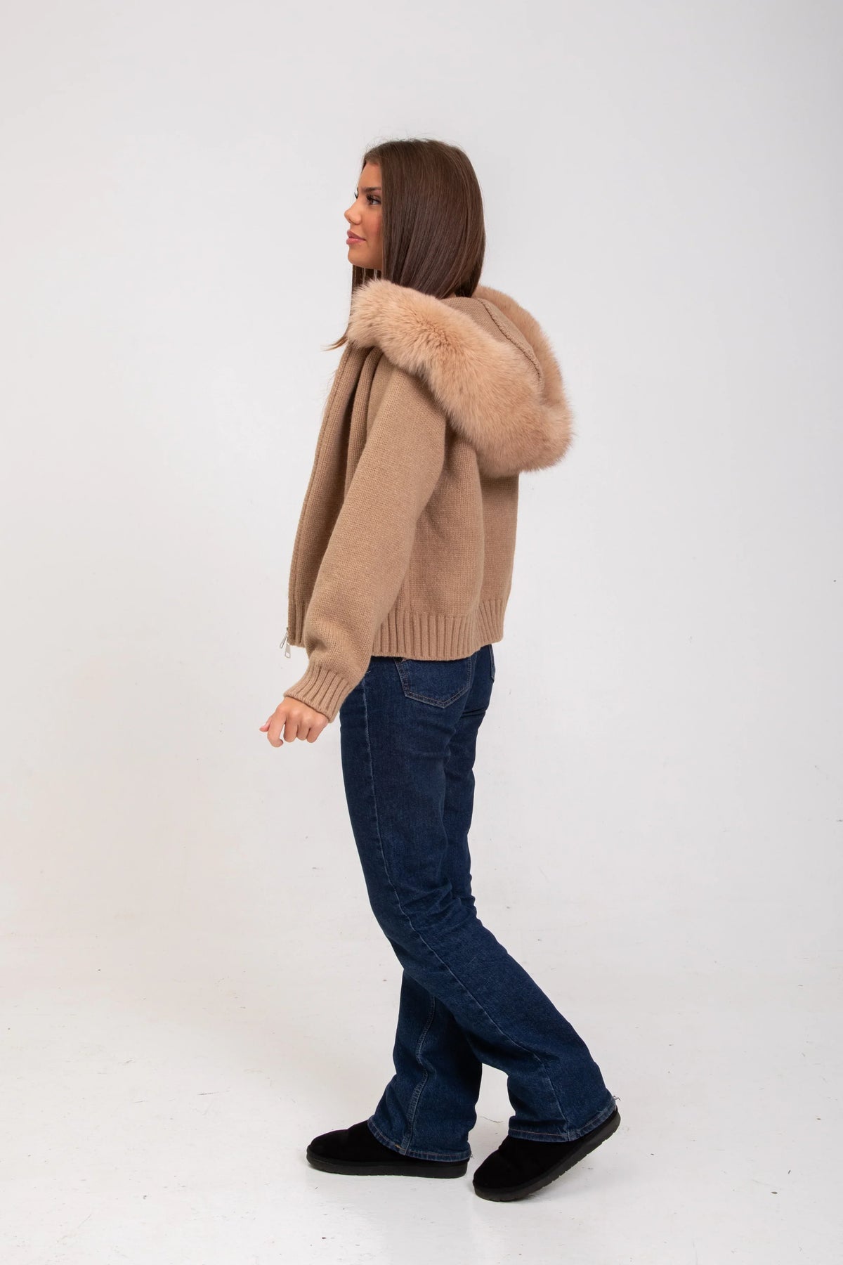 ADELE | Warm Knit Fur Jacket