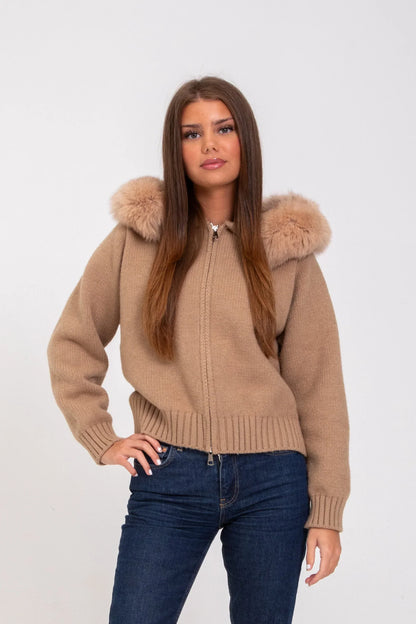 ADELE | Warm Knit Fur Jacket