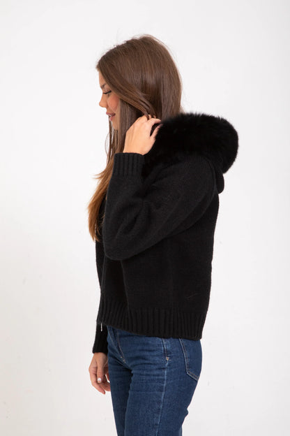 ADELE | Warm Knit Fur Jacket