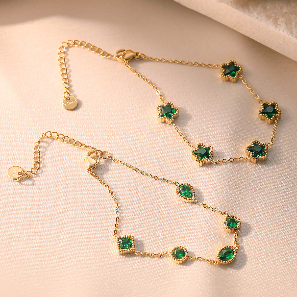 Elegant Emerald Bracelet
