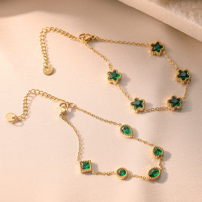 Elegant Emerald Bracelet