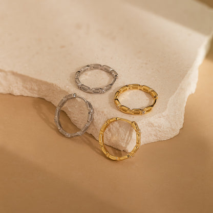 Diamond Link Hoops