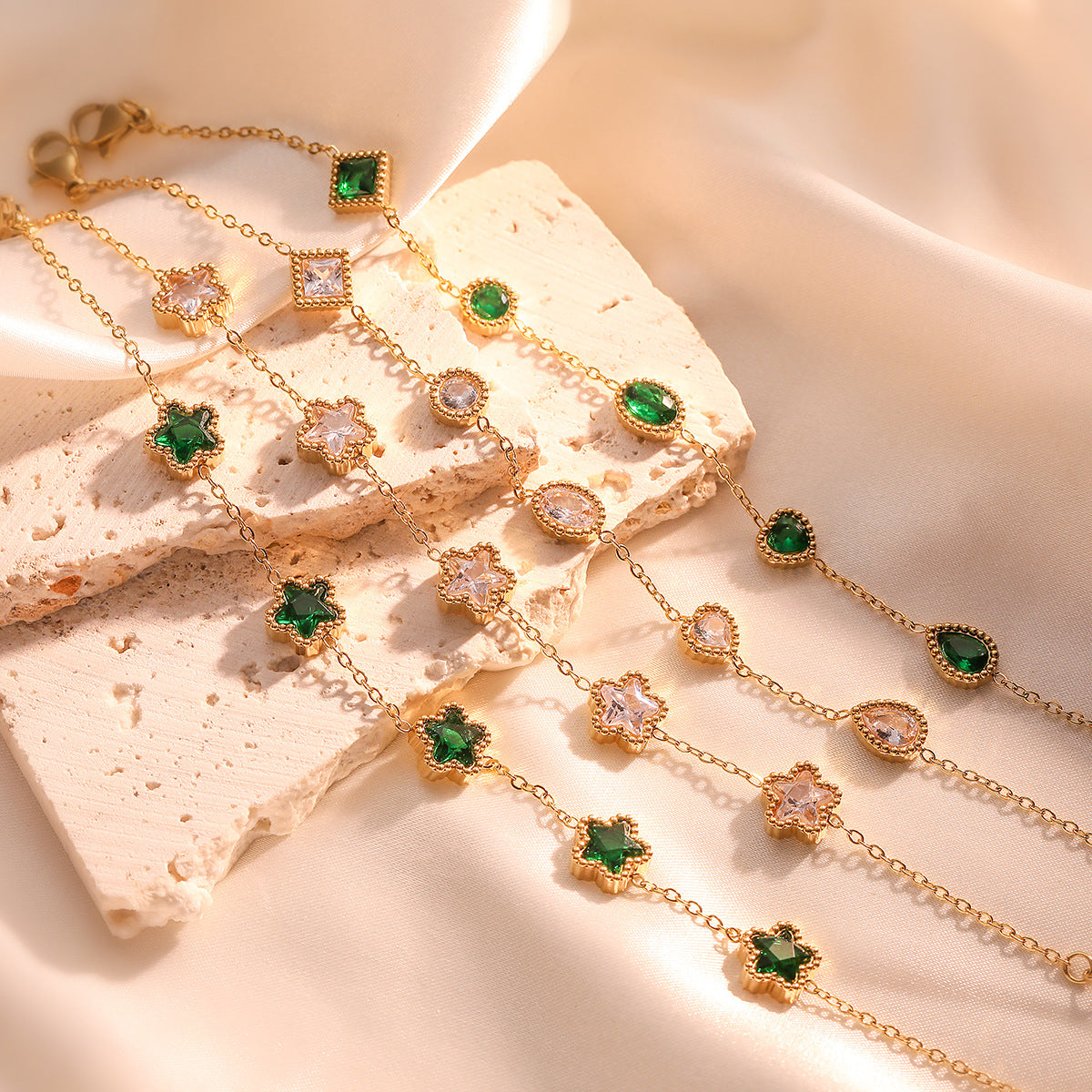 Elegant Emerald Bracelet
