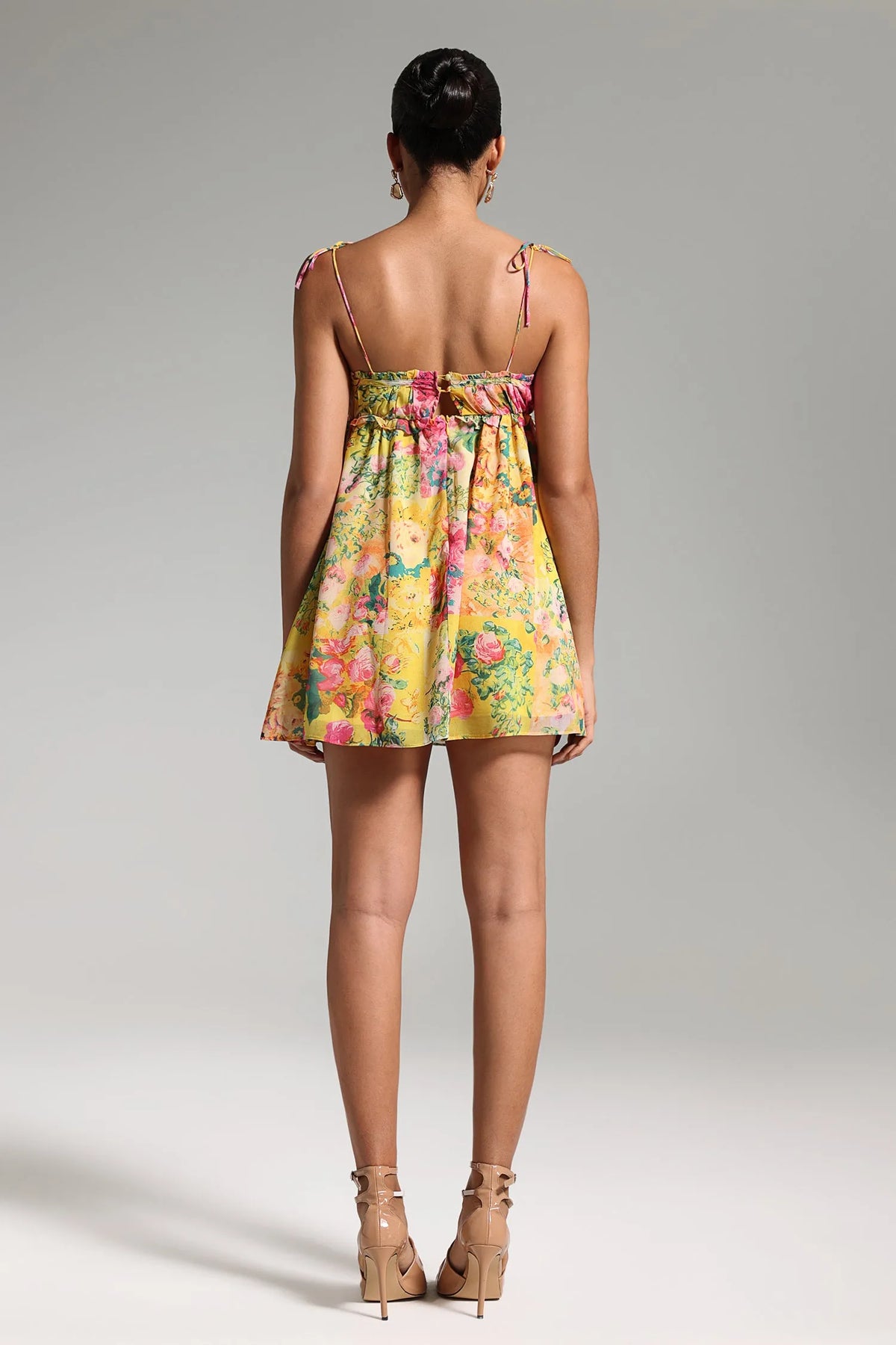 Floral Chiffon Mini Dress