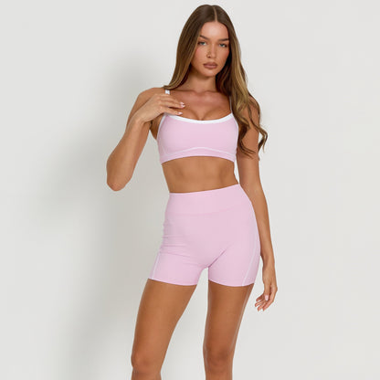 Contrast Shorts | Dusty Pink - SALE