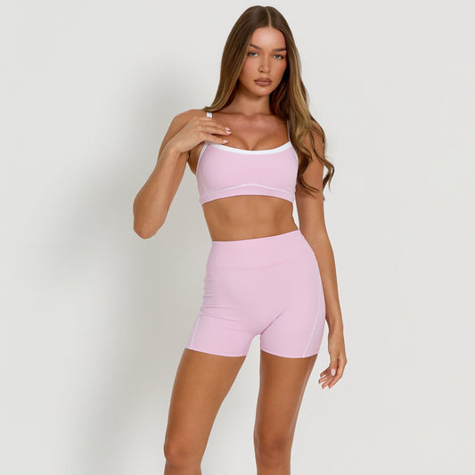 Contrast Shorts | Dusty Pink - SALE
