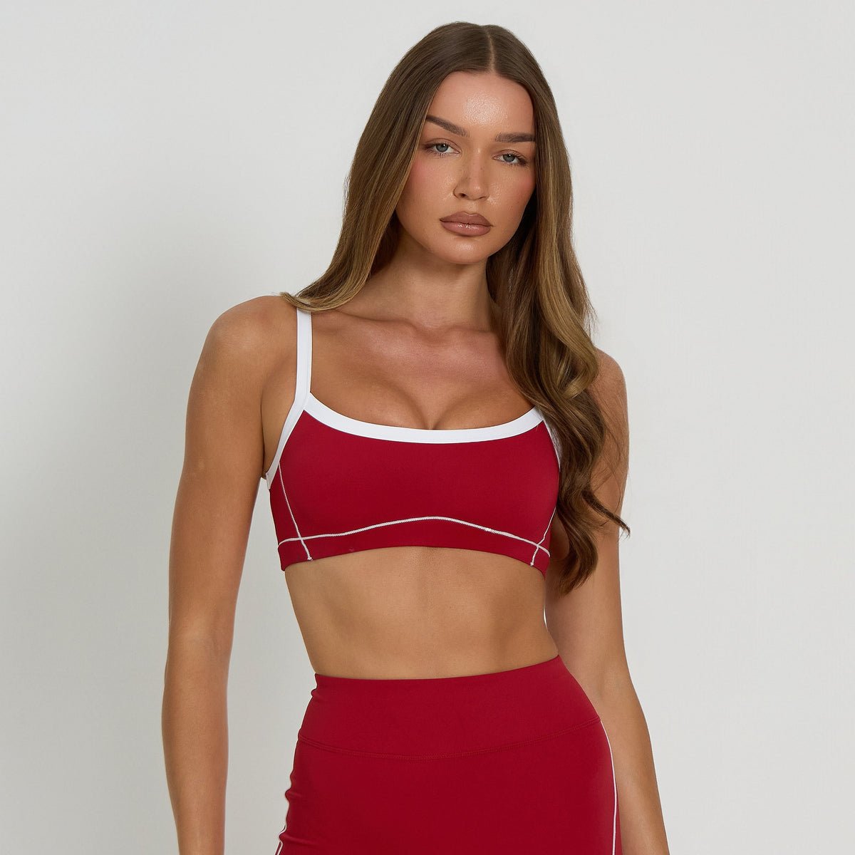 Contrast Shorts | Cherry Red - SALE