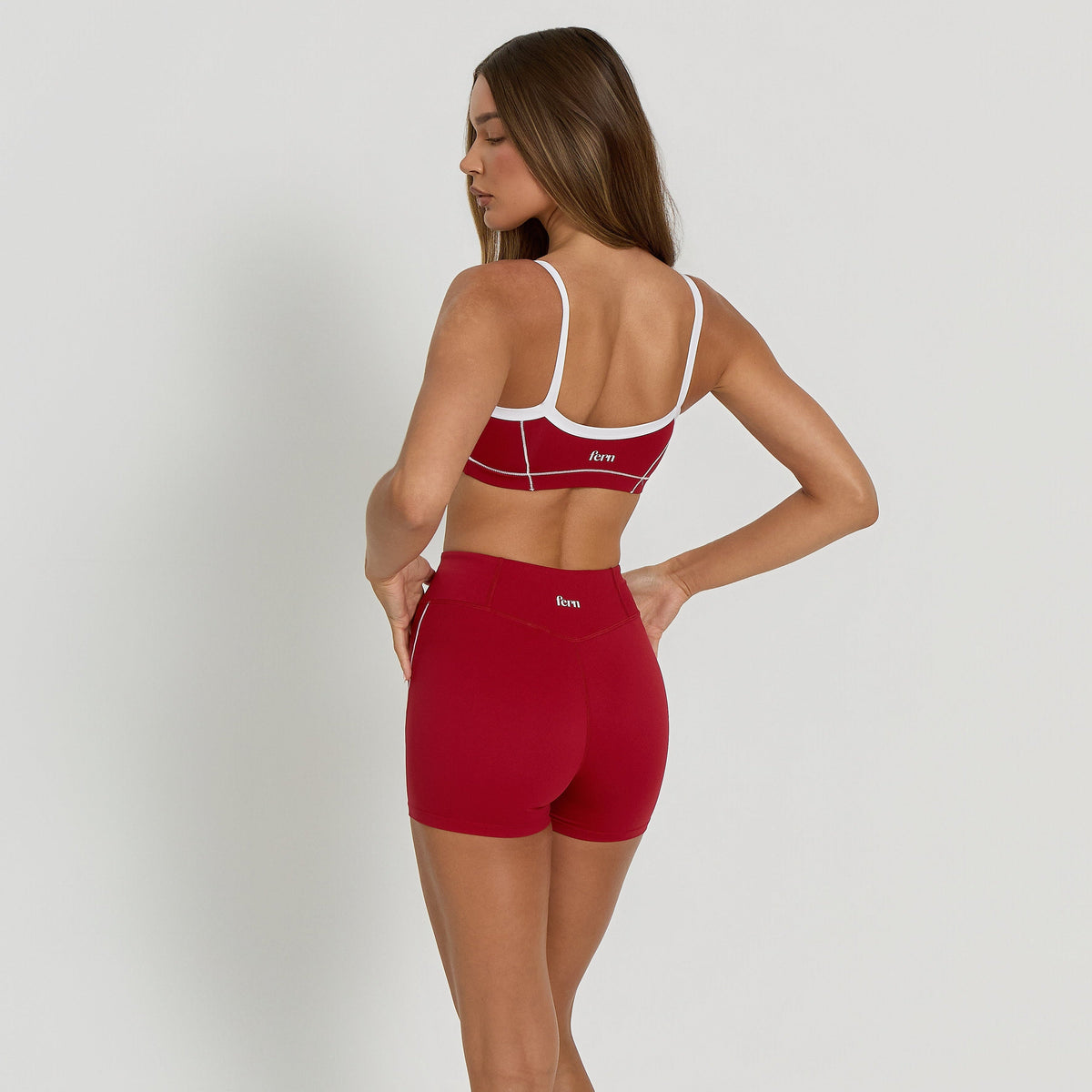 Contrast Shorts | Cherry Red - SALE