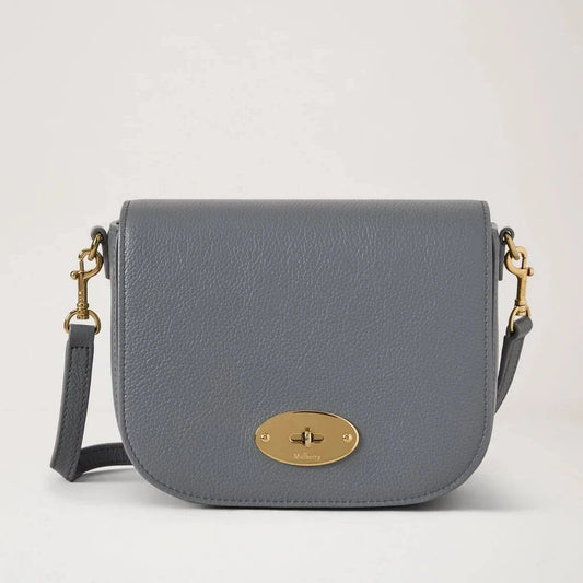 Small Darley Satchel Small Classic Grain Foggy Gray