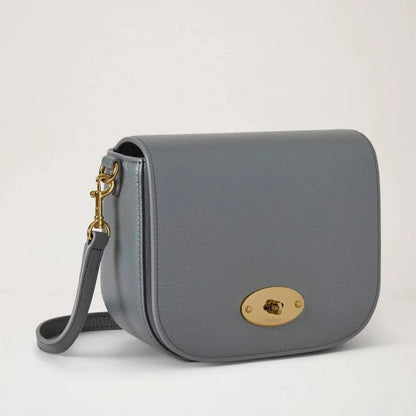 Small Darley Satchel Small Classic Grain Foggy Gray