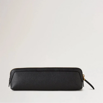 Pencil Case Black Small Classic Grain