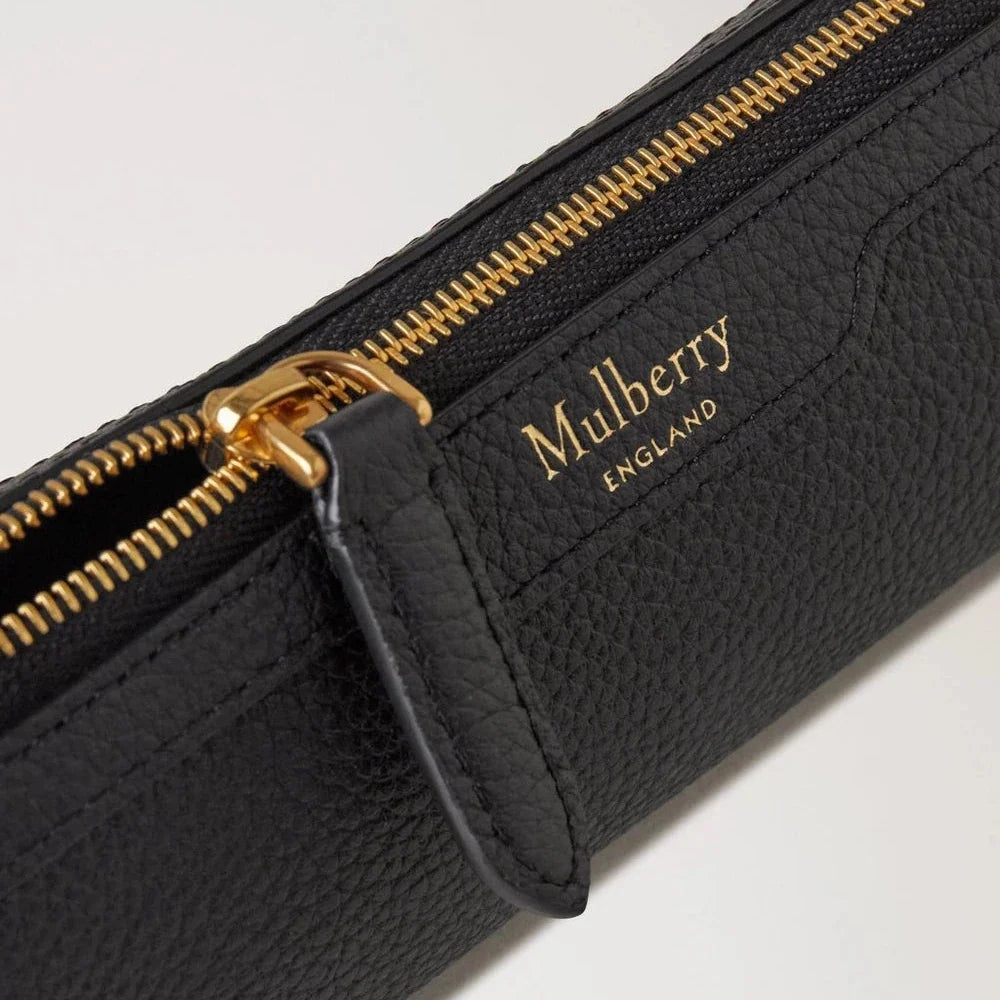 Pencil Case Black Small Classic Grain