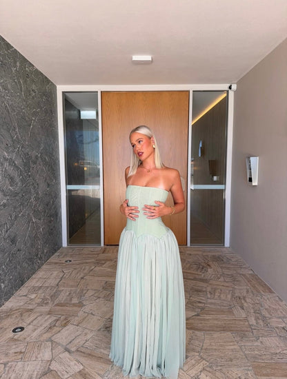 ARABELLA | Trägerloses Korsett-Maxikleid