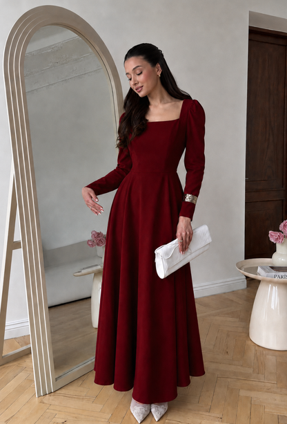 Long Sleeve Summer Party Dress