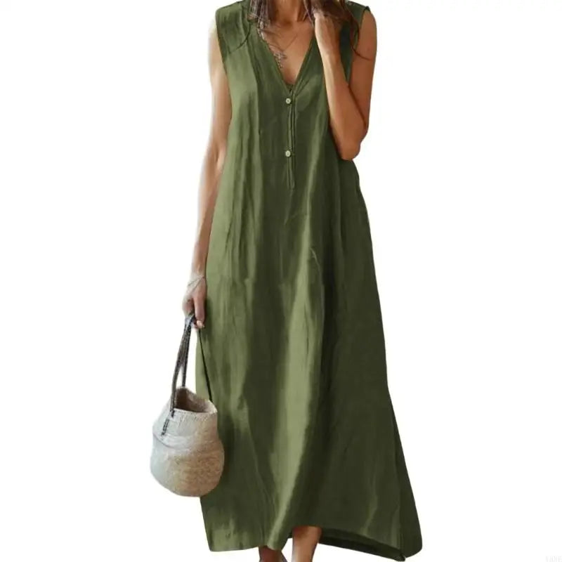 Cynthia - Casual V-Neck Maxi Dress