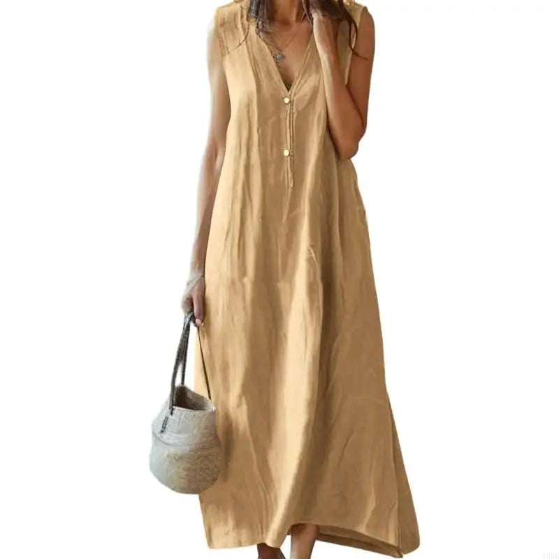 Cynthia - Casual V-Neck Maxi Dress