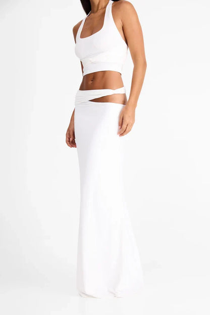 ALENYA | Halter-Crop-Top & Maxirock-Set