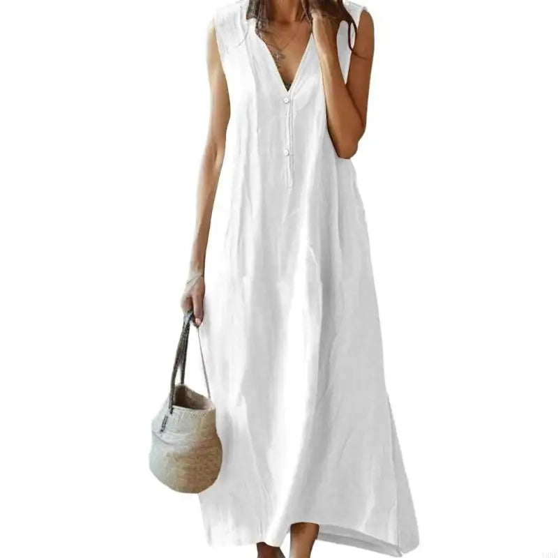 Cynthia - Casual V-Neck Maxi Dress