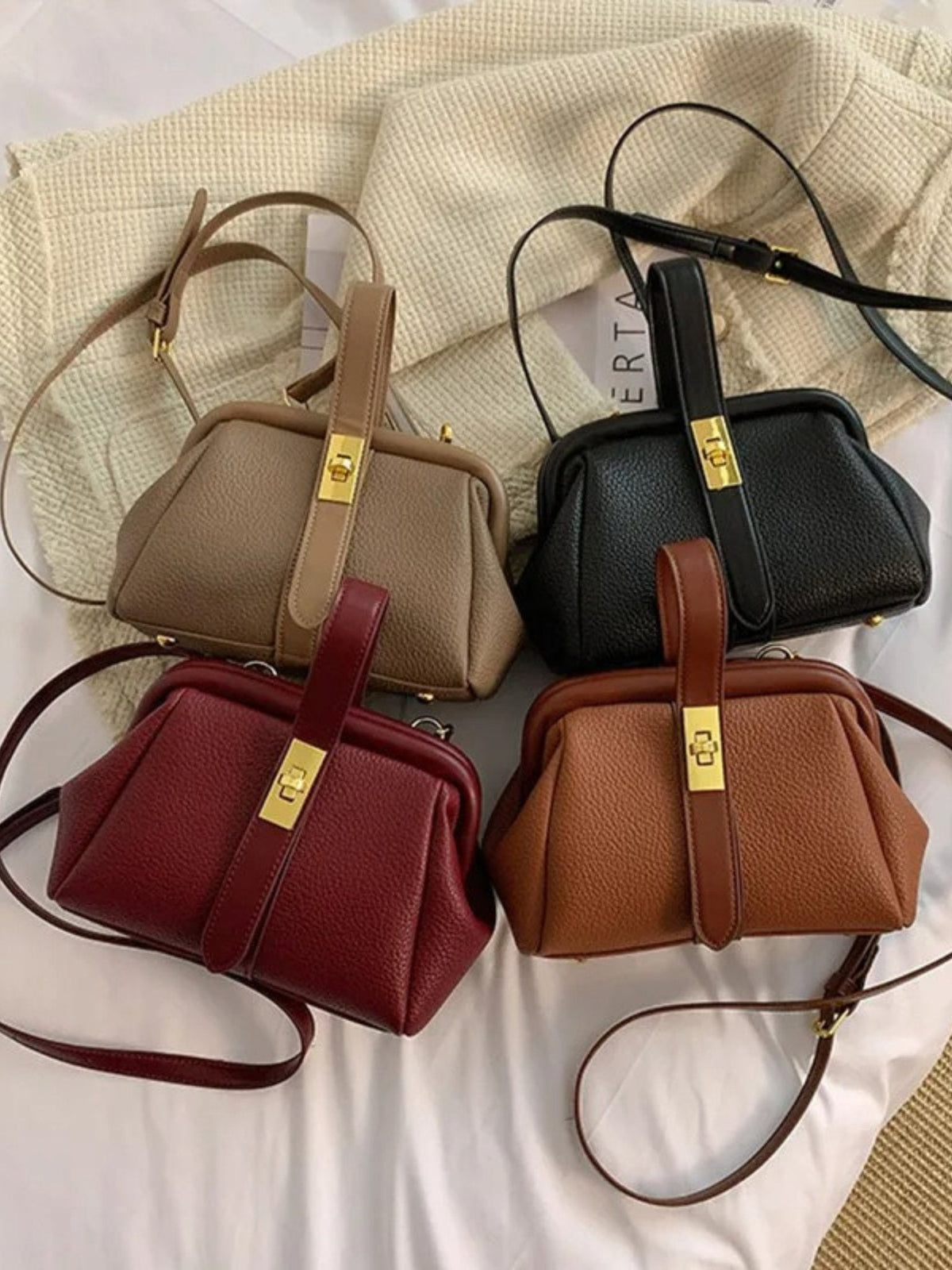 Abelina – Stylish Leather Handbag with Shoulder Strap