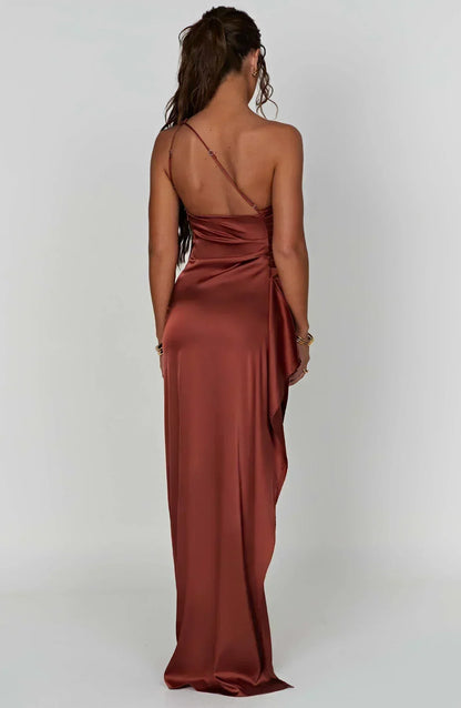 SARA | Elegantes One-Shoulder Maxikleid