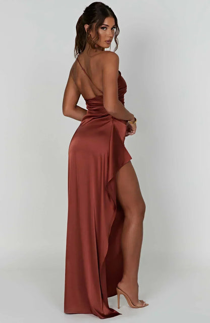 SARA | Elegantes One-Shoulder Maxikleid